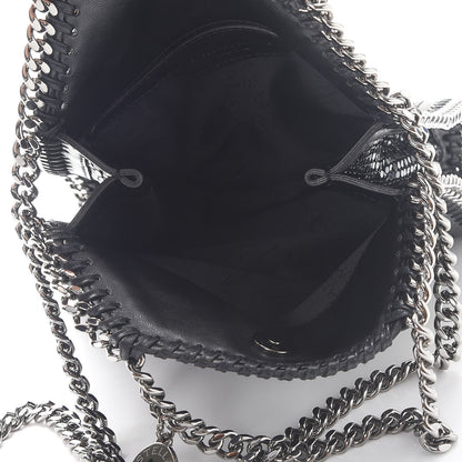 Stella McCartney Crystal Stones Tiny Fold Over Falabella Black 6 of 11