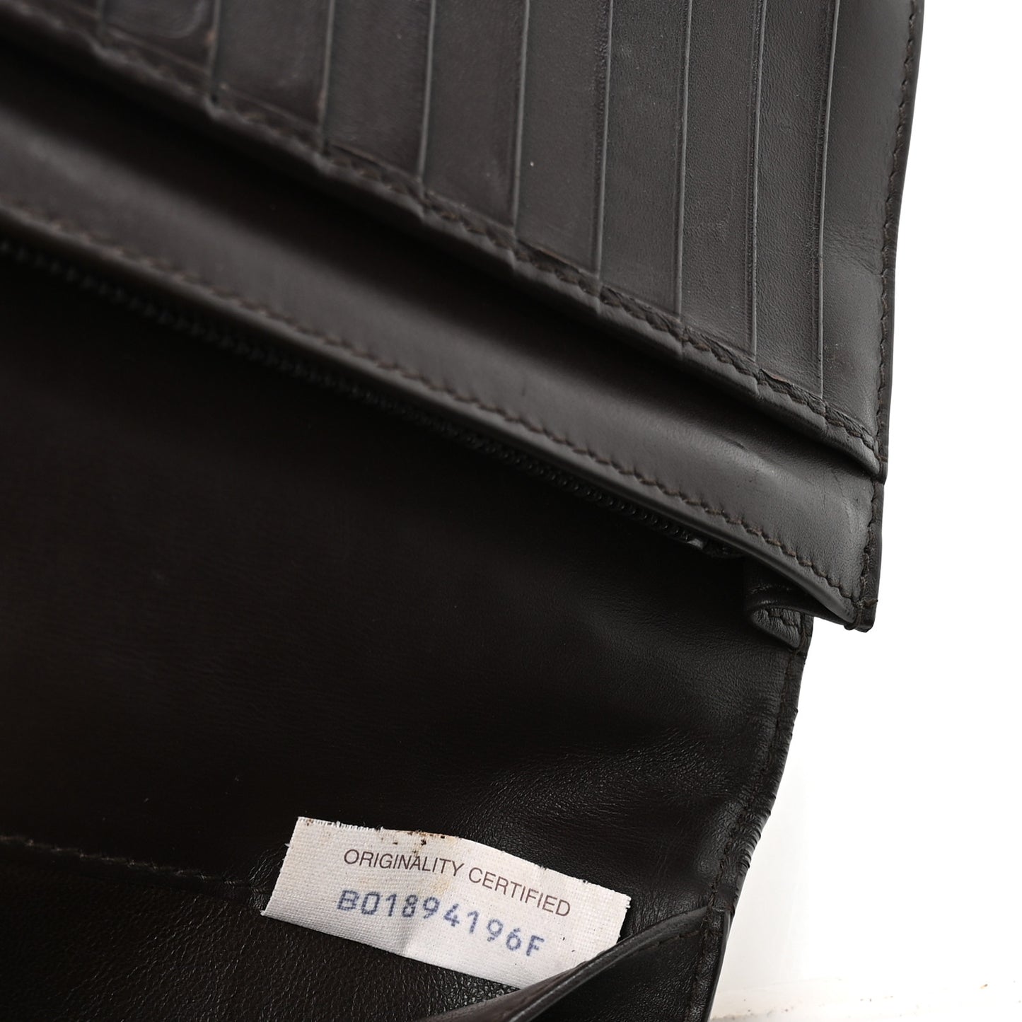 Nappa Intrecciato Continental Flap Wallet Brown