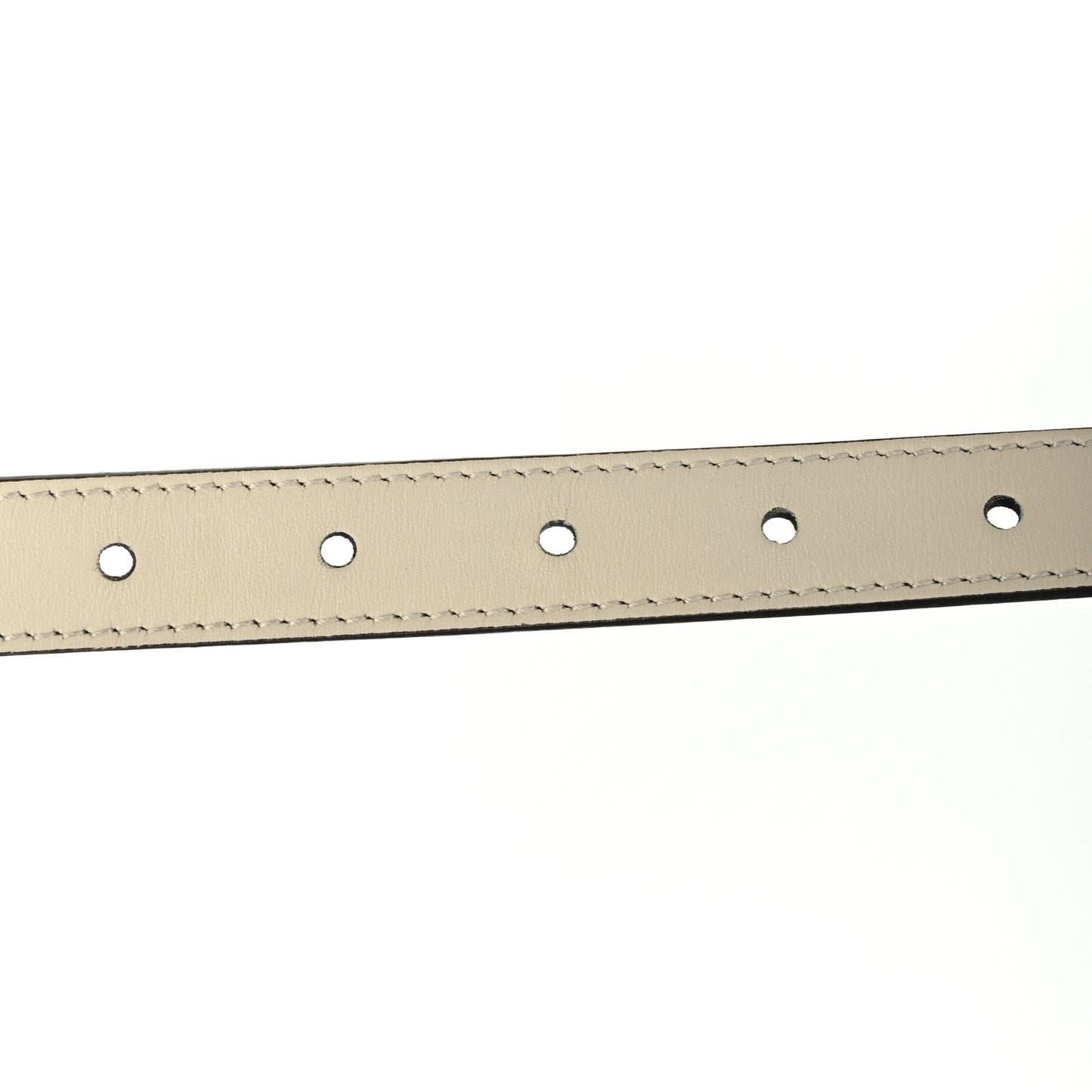 Calfskin Double G 20mm Belt 75 30 Mystic White