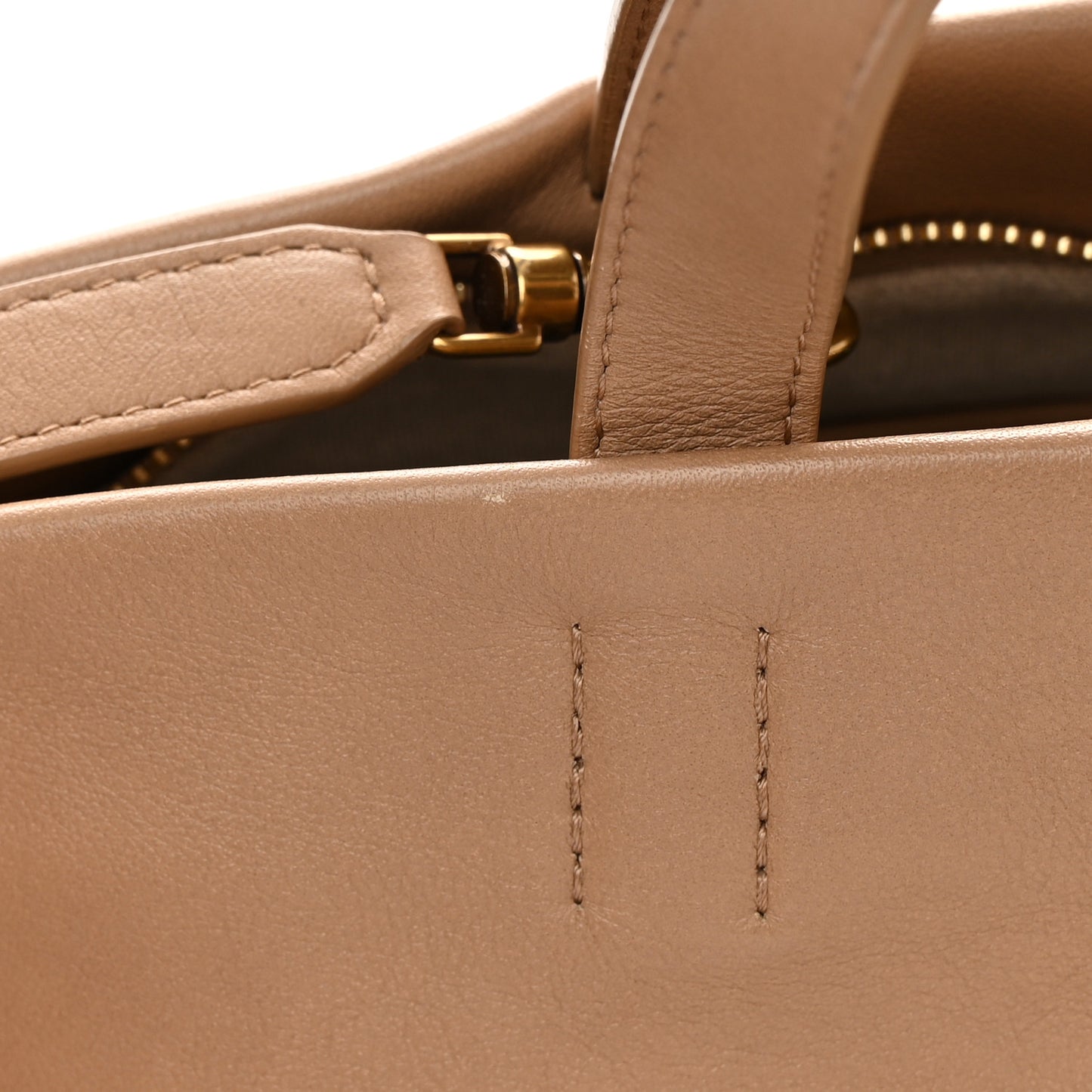 Calfskin Mini Tulipano Bag Nocciola