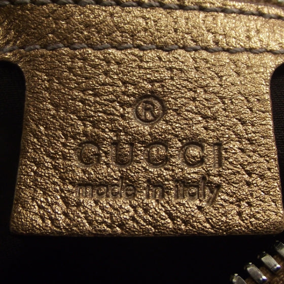 Gucci Canvas Horsebit Glam Hobo Bronze 7 of 9