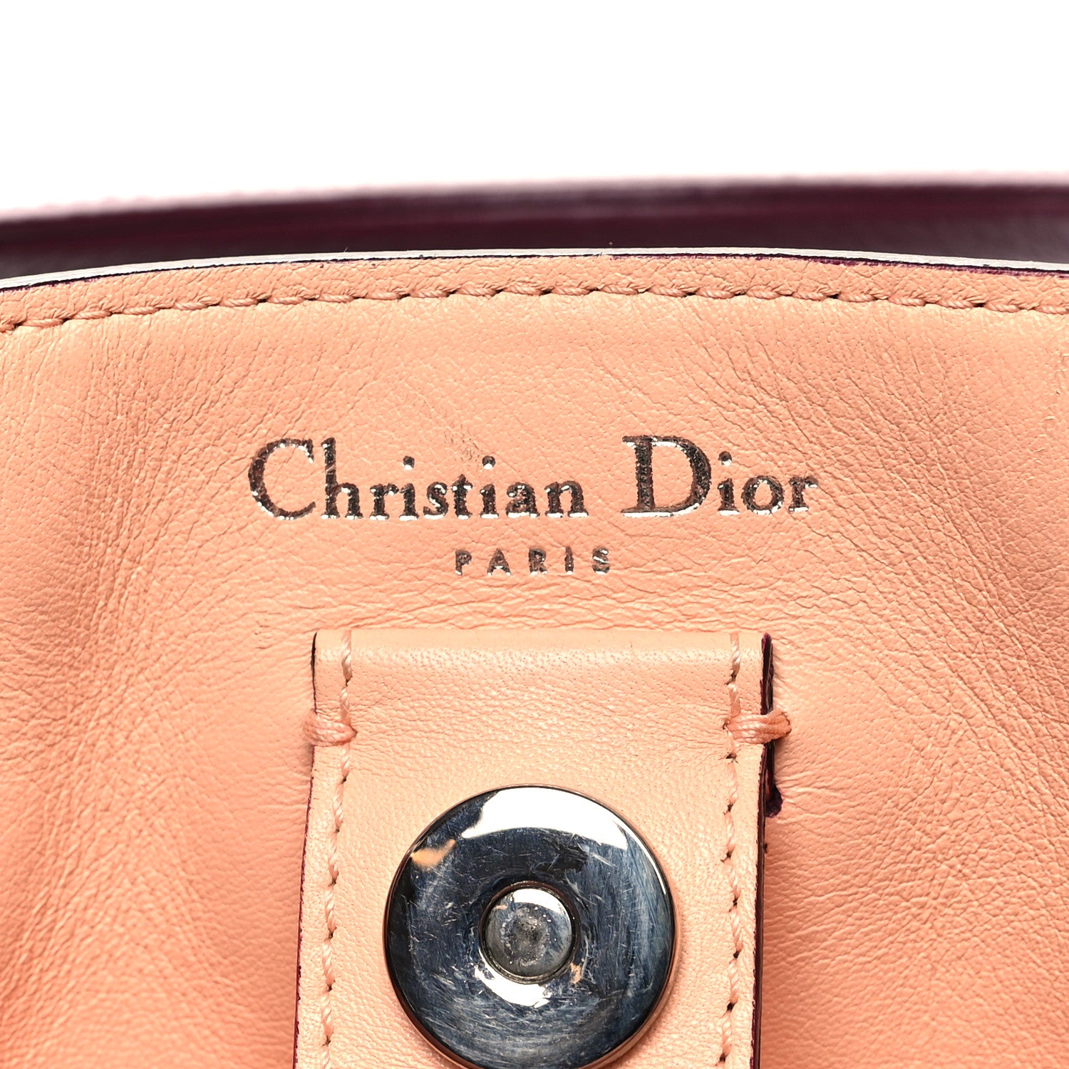 Christian Dior Bullcalf Large Diorissimo Tote Purple 8 of 16