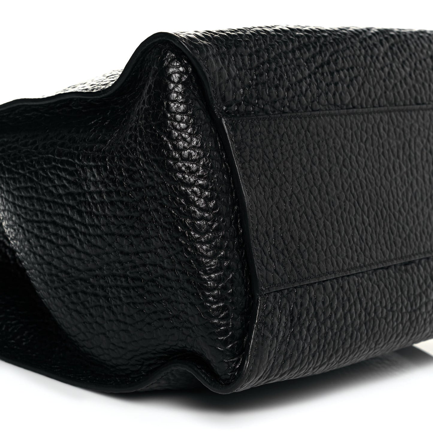 Signature Grain Medium Woodbury Tote Black