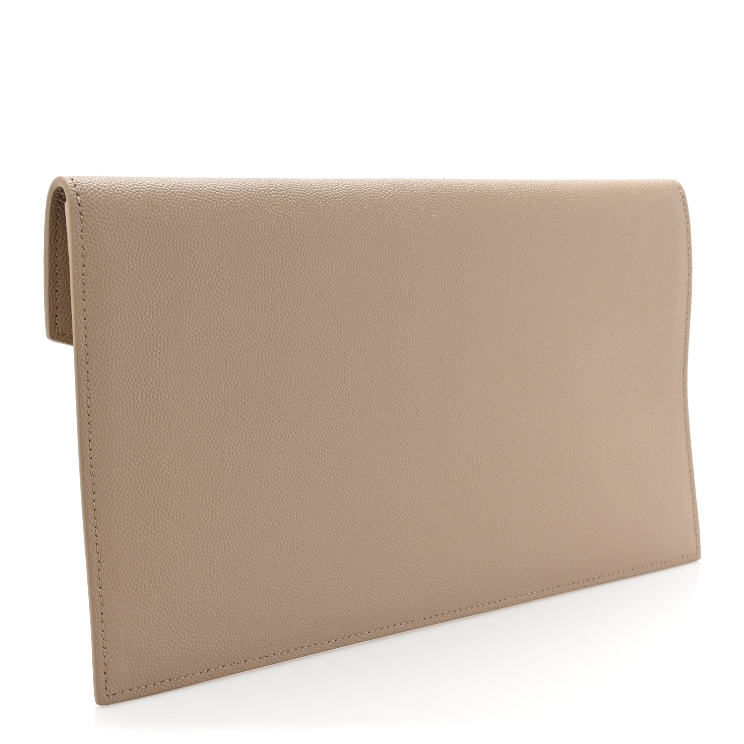 Saint Laurent Grain De Poudre Uptown Pouch Dark Beige 3 of 9