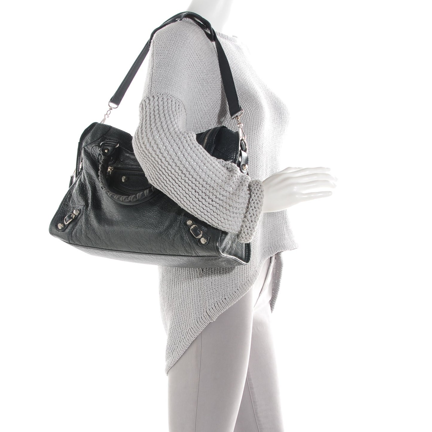 Agneau Giant 12 Silver Hardware City Anthracite