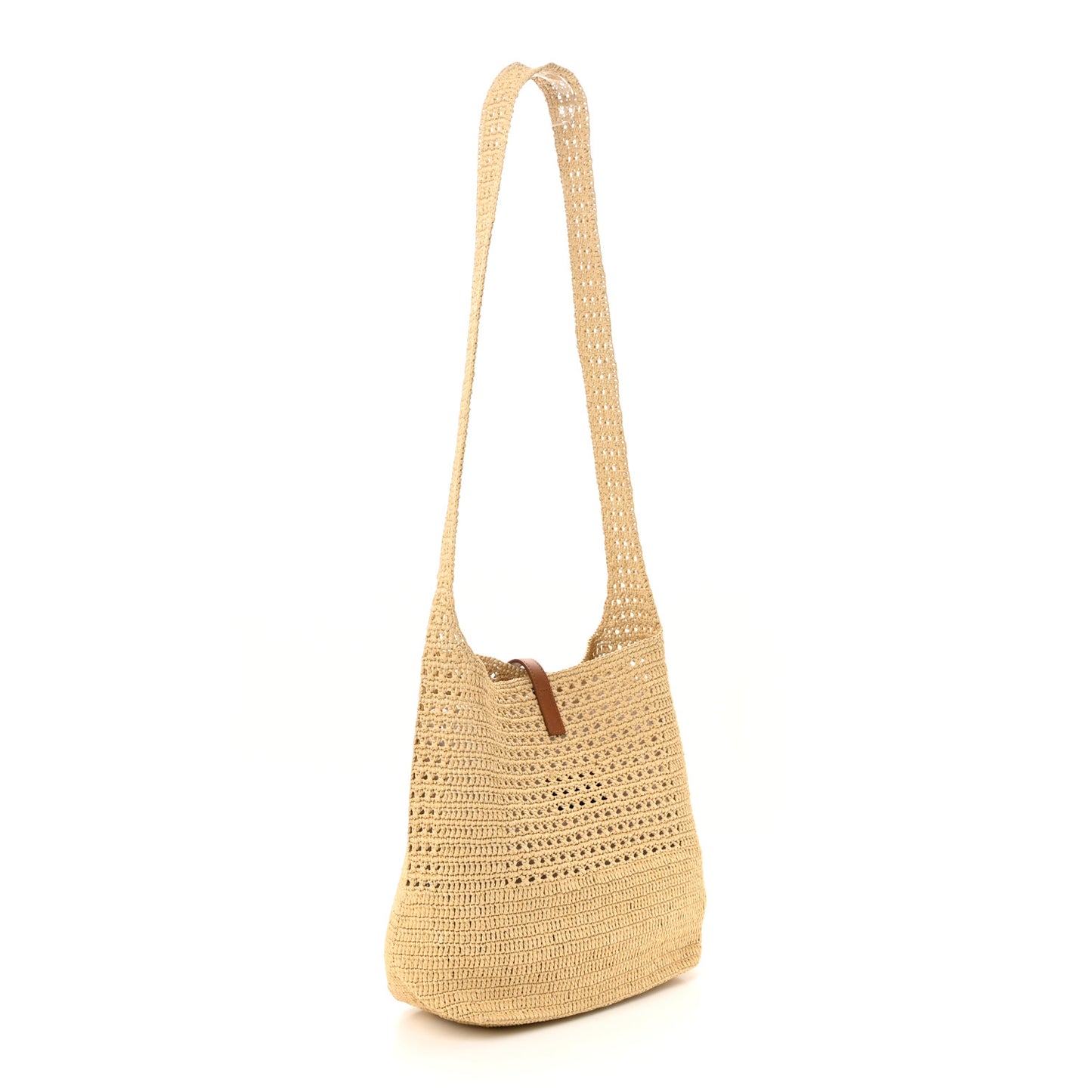 Raffia Monogram Hobo Naturale