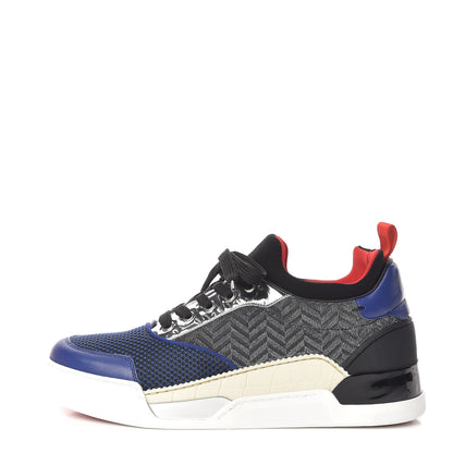 Christian Louboutin Calfskin Mesh Mens Aurelien Flat Sneakers 41 Multi 1 of 11