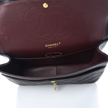 Chanel Caviar Quilted Jumbo Double Flap Black 6 of 9