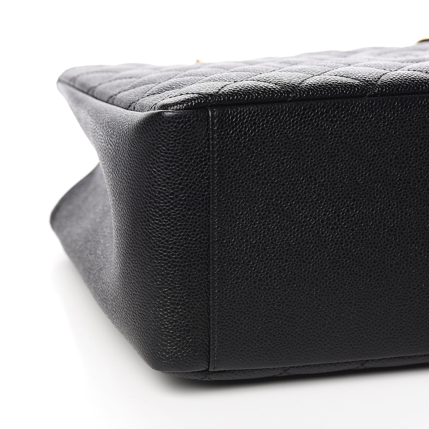 Caviar Quilted Grand Shopping Tote GST Black