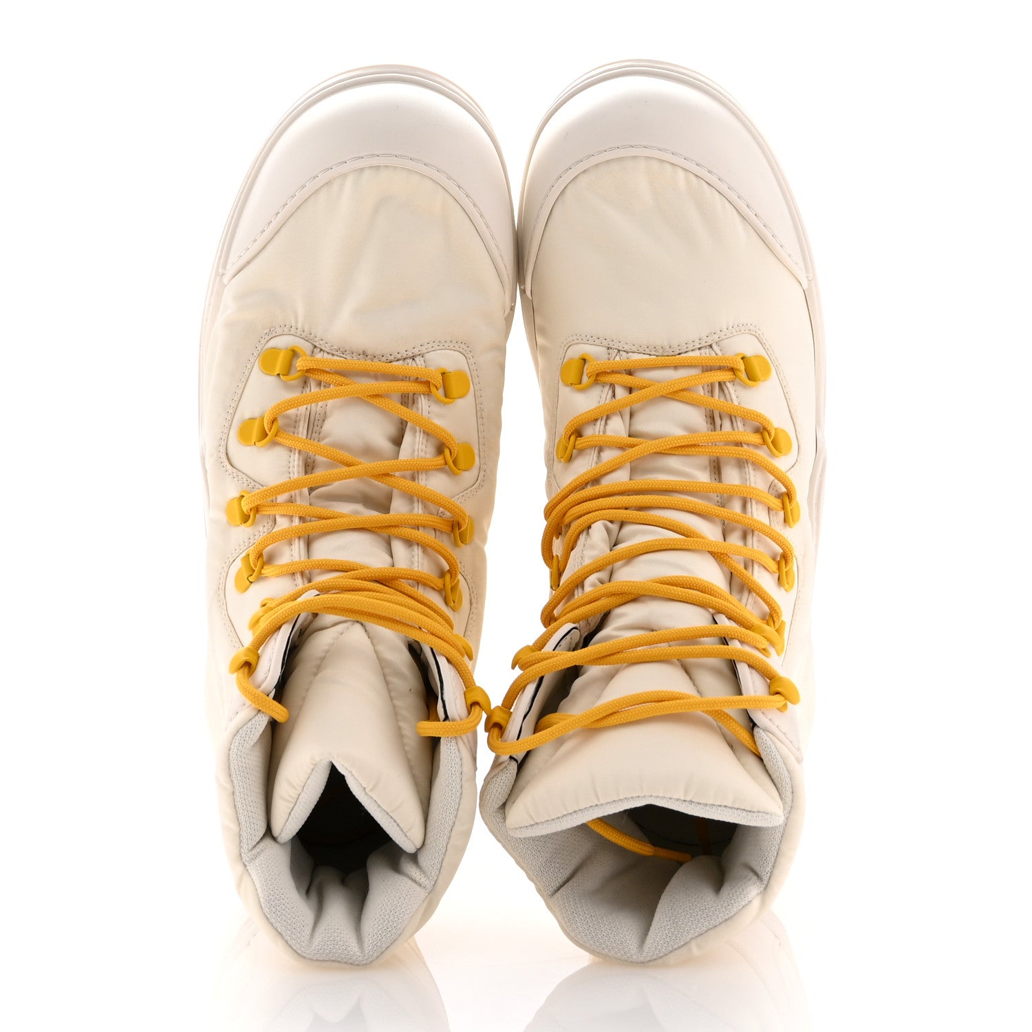 Bottega Veneta Technical Fabric Rubber Mens Puddle Bomber Boots 43 String Egg Yolk 2 of 9