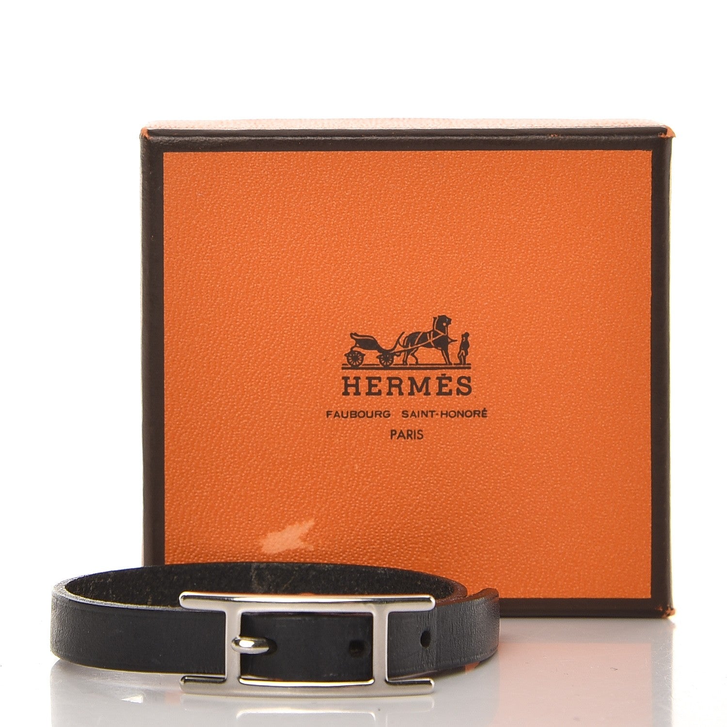 Hermes Chamonix Hapi Single Tour Bracelet M Black 6 of 6