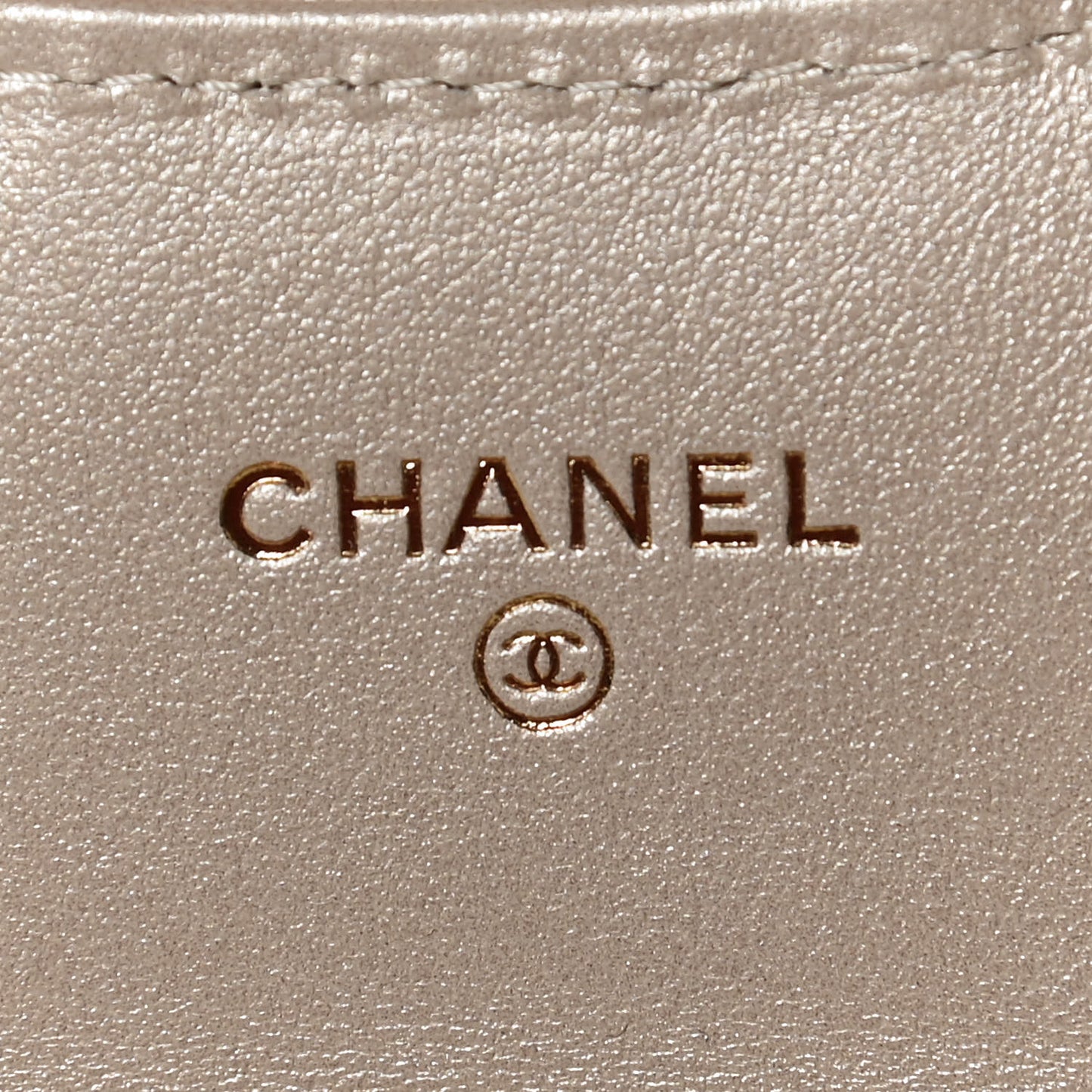 Metallic Lambskin Quilted Belt Bag Gold