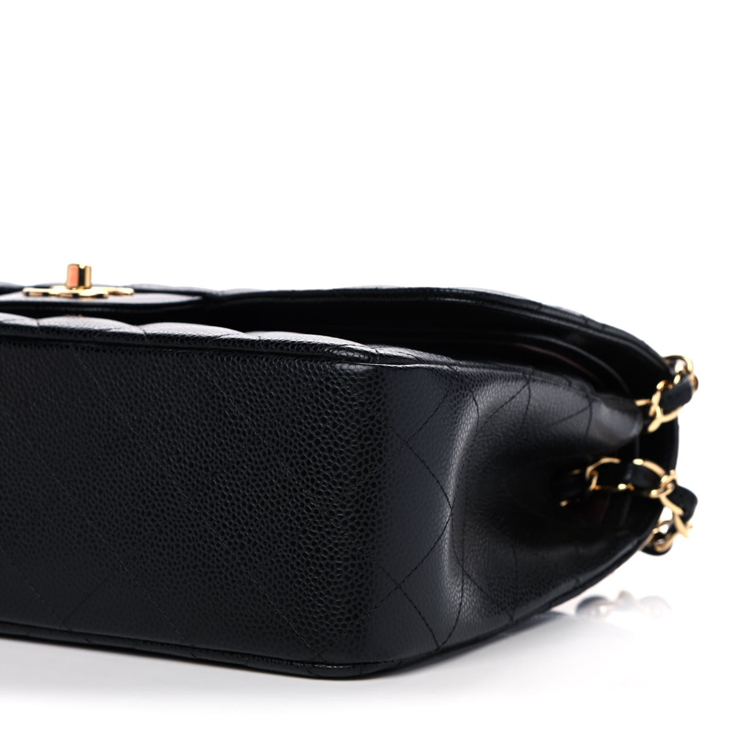 Chanel Caviar Quilted Jumbo Double Flap Black 11 of 14