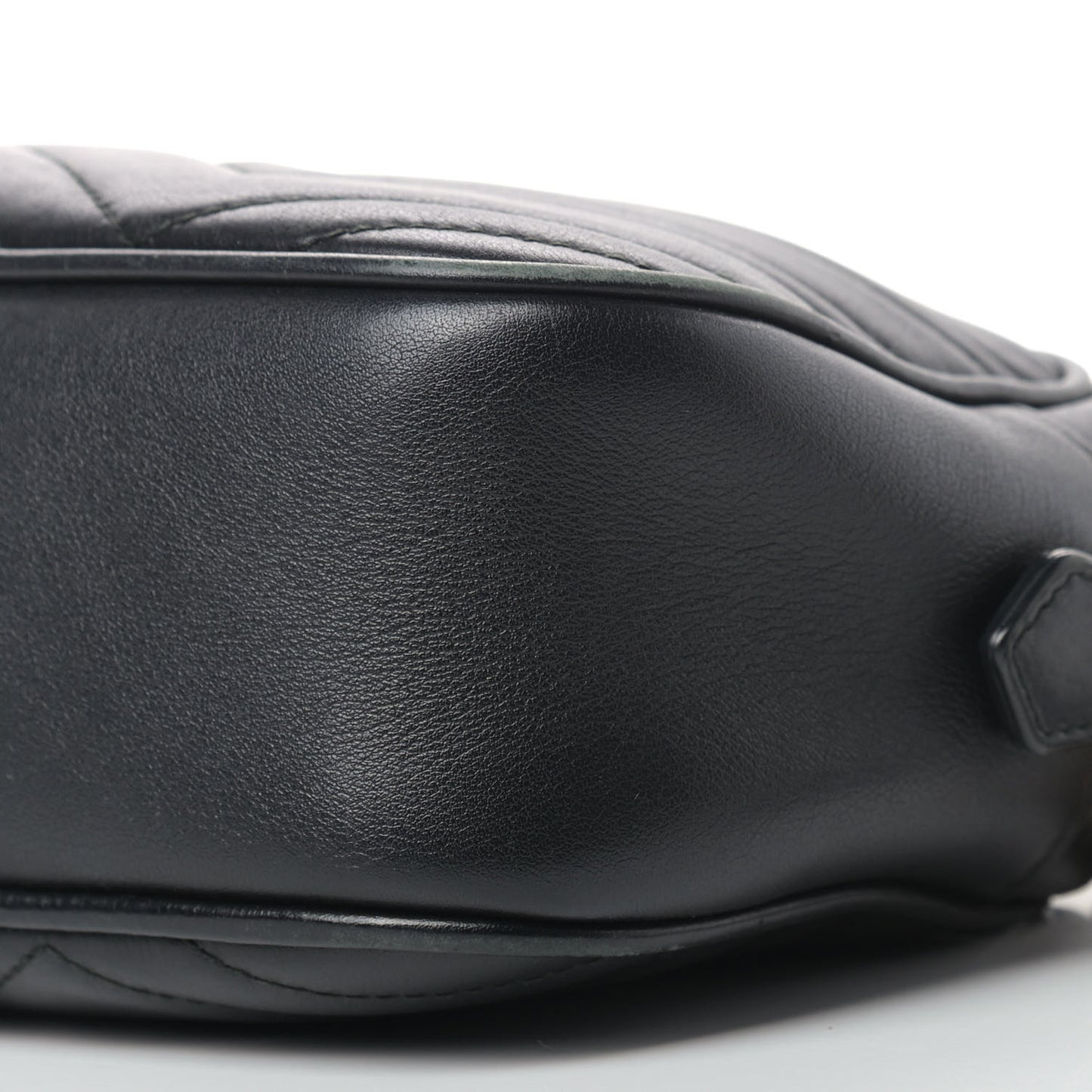 Calfskin Matelasse Small GG Marmont Chain Shoulder Bag Black