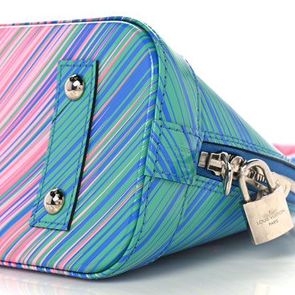 Louis Vuitton Epi Tropical Alma BB Blue Rose 8 of 8