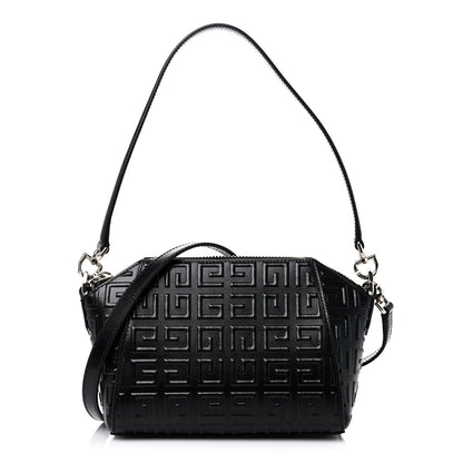 Givenchy Calfskin Logo Embossed XS Antigona 4G Black 1 of 10