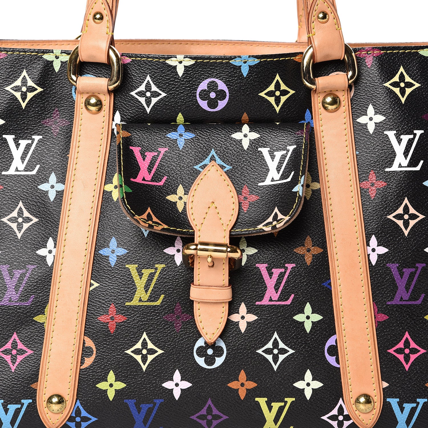 Louis Vuitton Monogram Multicolor Aurelia MM Black 7 of 15