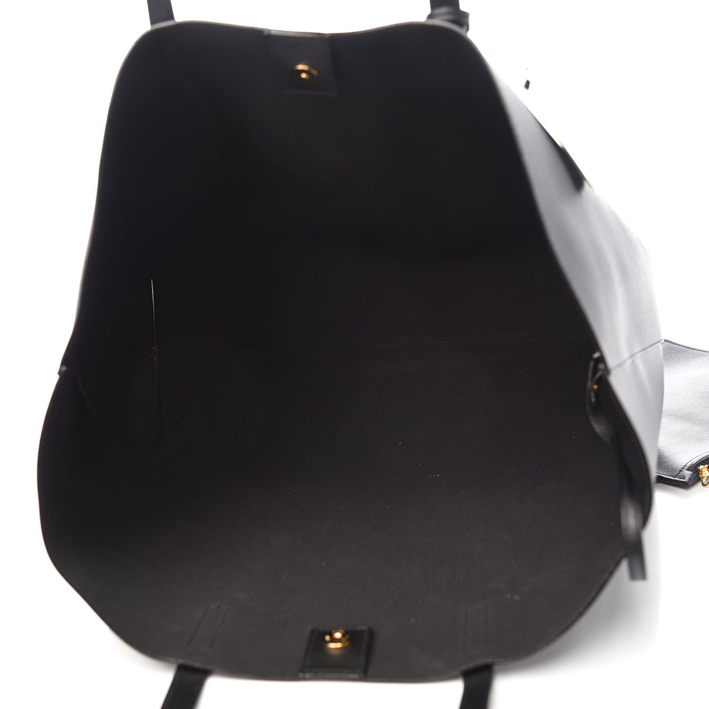 Calfskin Large Shopping Tote Black