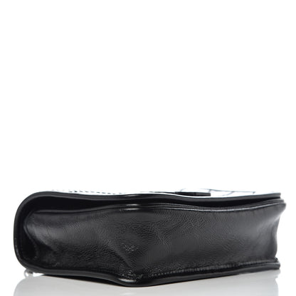 Saint Laurent Crinkled Calfskin Matelasse Monogram Niki Chain Wallet Black 4 of 10