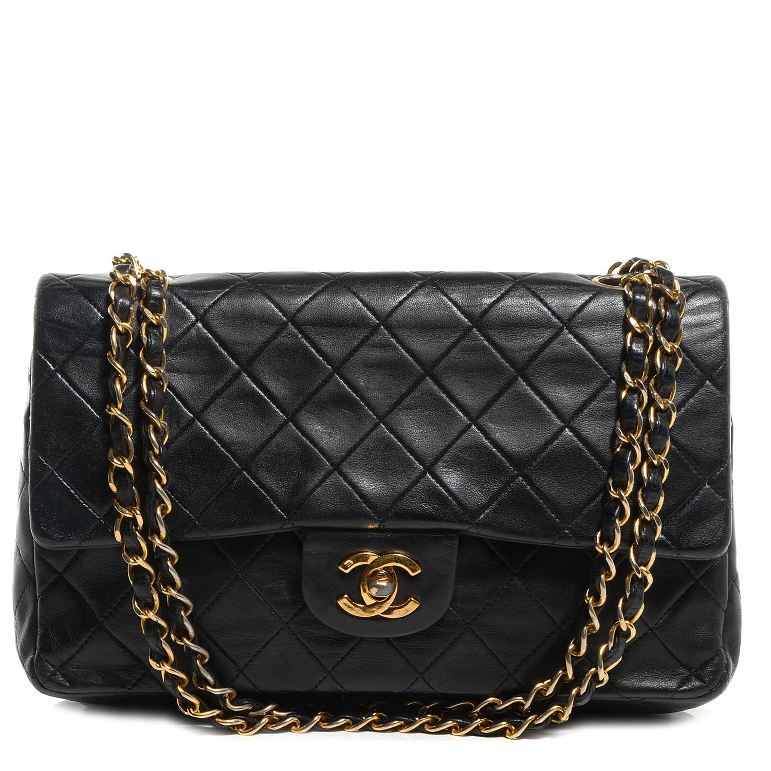 Chanel Lambskin Medium Double Flap Black 1 of 8