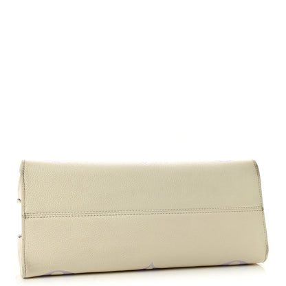 Louis Vuitton Empreinte Monogram Giant Onthego MM Latte Bubble Tea 4 of 11