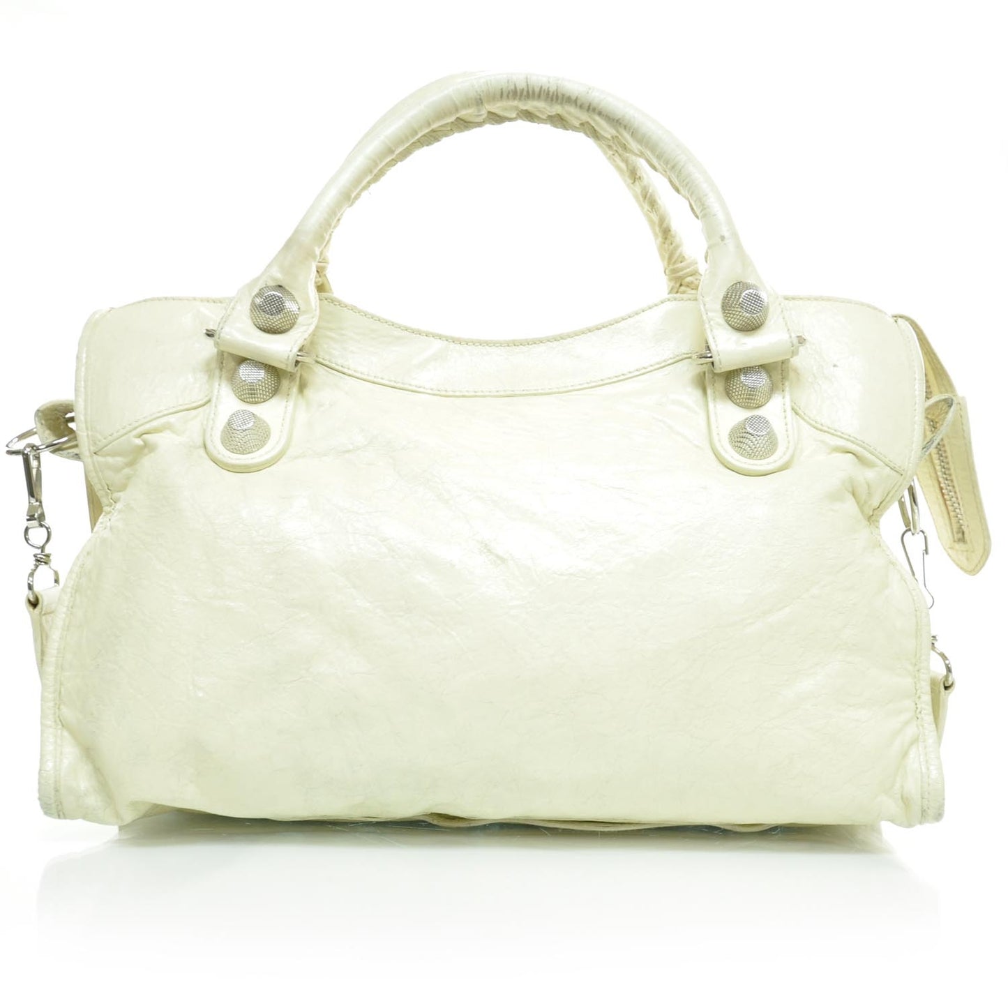 Agneau Giant 21 Silver Hardware CIty White