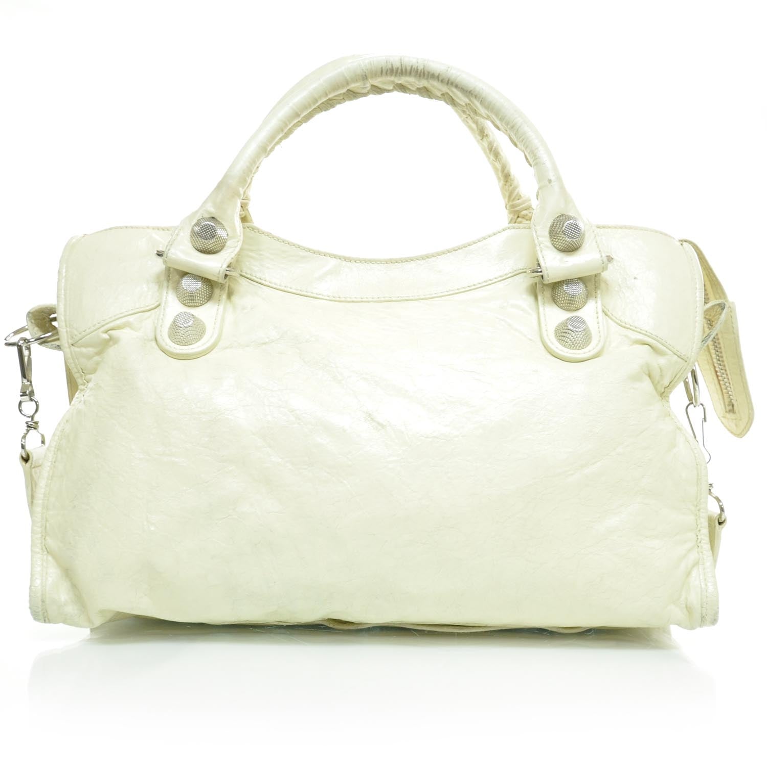 Balenciaga Agneau Giant 21 Silver Hardware CIty White 3 of 10