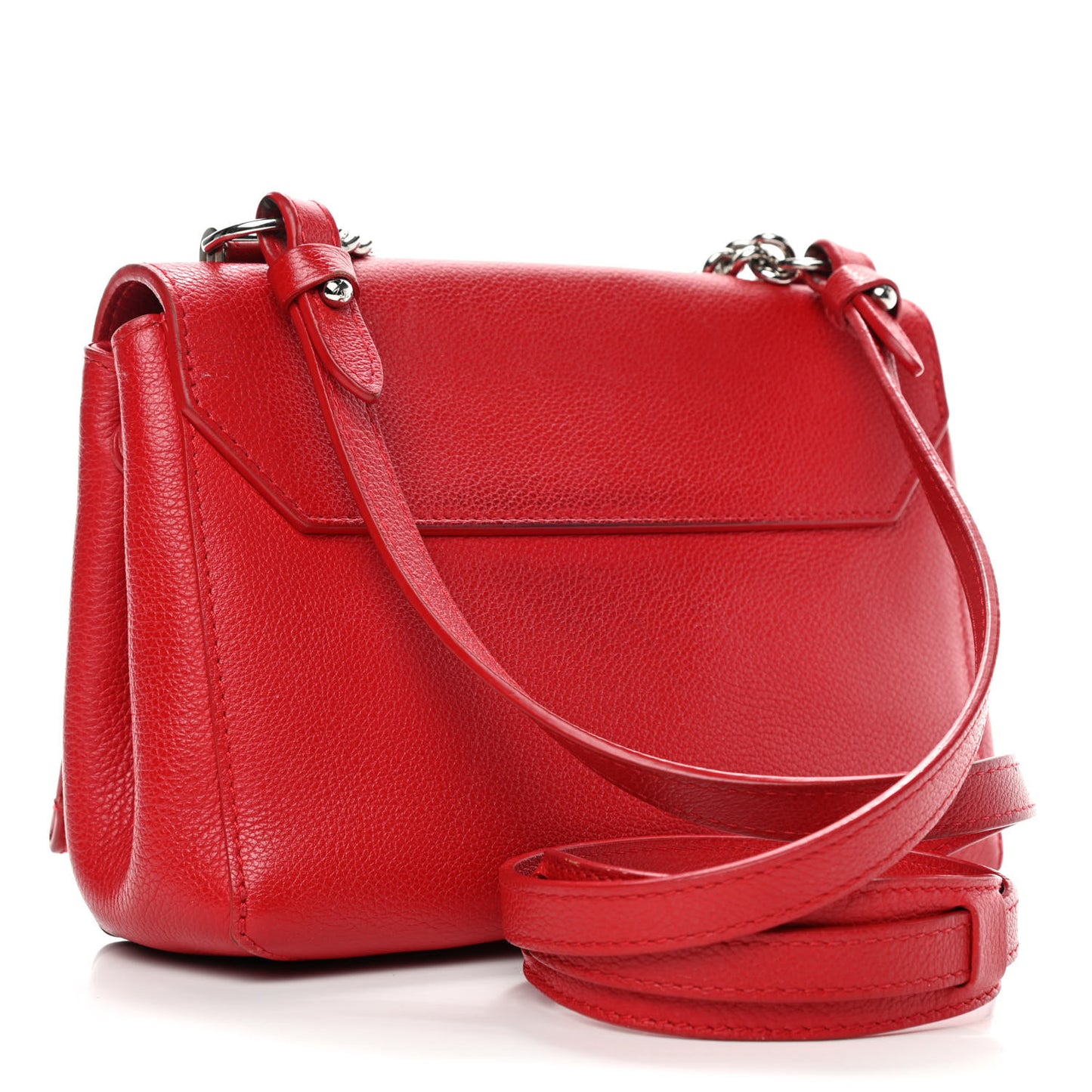 Calfskin Lockme II Chain Bag BB Rubis