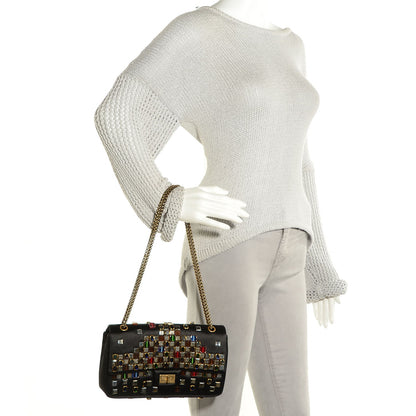 Chanel Satin Gripoix Paris Byzance 2.55 Reissue 225 Flap Black 2 of 8