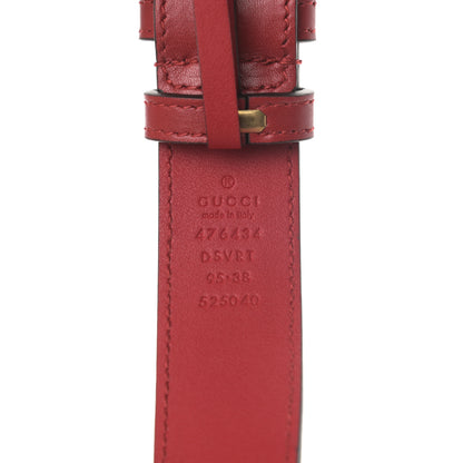 Gucci Calfskin Matelasse GG Marmont Belt Bag 95 38 Hibiscus Red 8 of 12