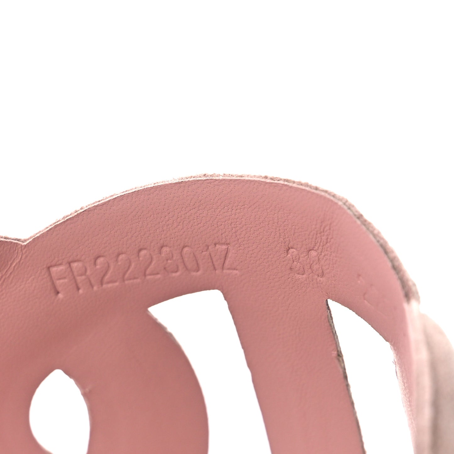 Suede Goatskin Extra Sandals 38 Rose Opaline