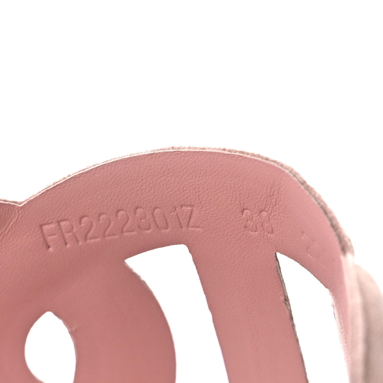 Hermes Suede Goatskin Extra Sandals 38 Rose Opaline 9 of 10