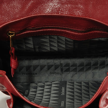 Proenza Schouler Leather PS1 Mini Pouch Messenger Bag Burgundy 5 of 8