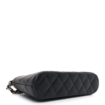 Chanel Caviar Quilted Classic Clutch With Chain Black 4 of 11