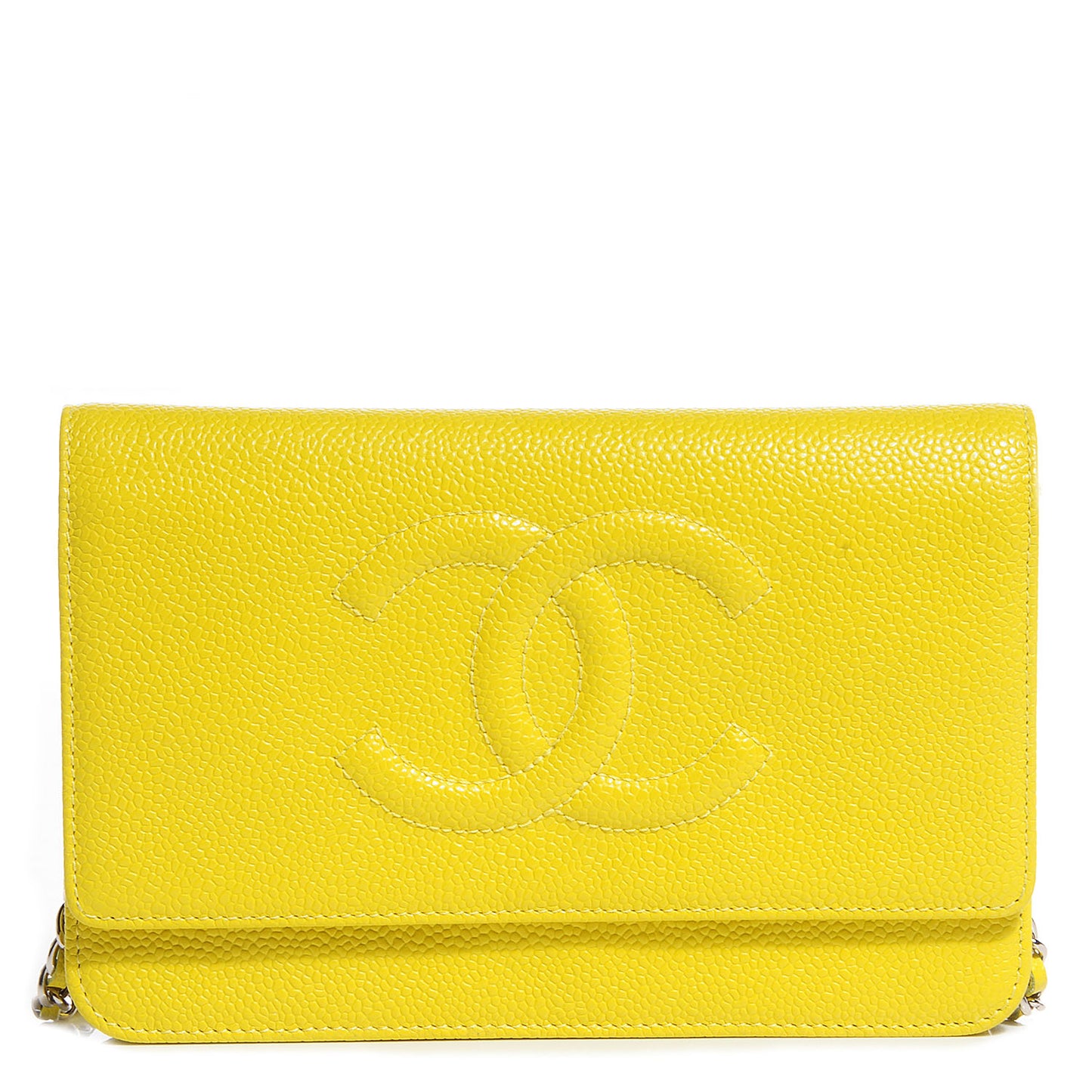 Caviar Timeless CC Wallet on Chain WOC Yellow
