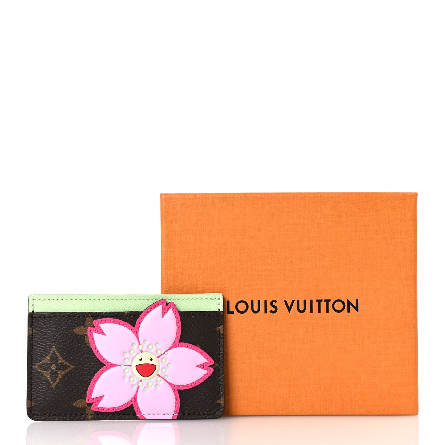 LV X TM Monogram Cherry Blossom Card Holder Sakura Brown