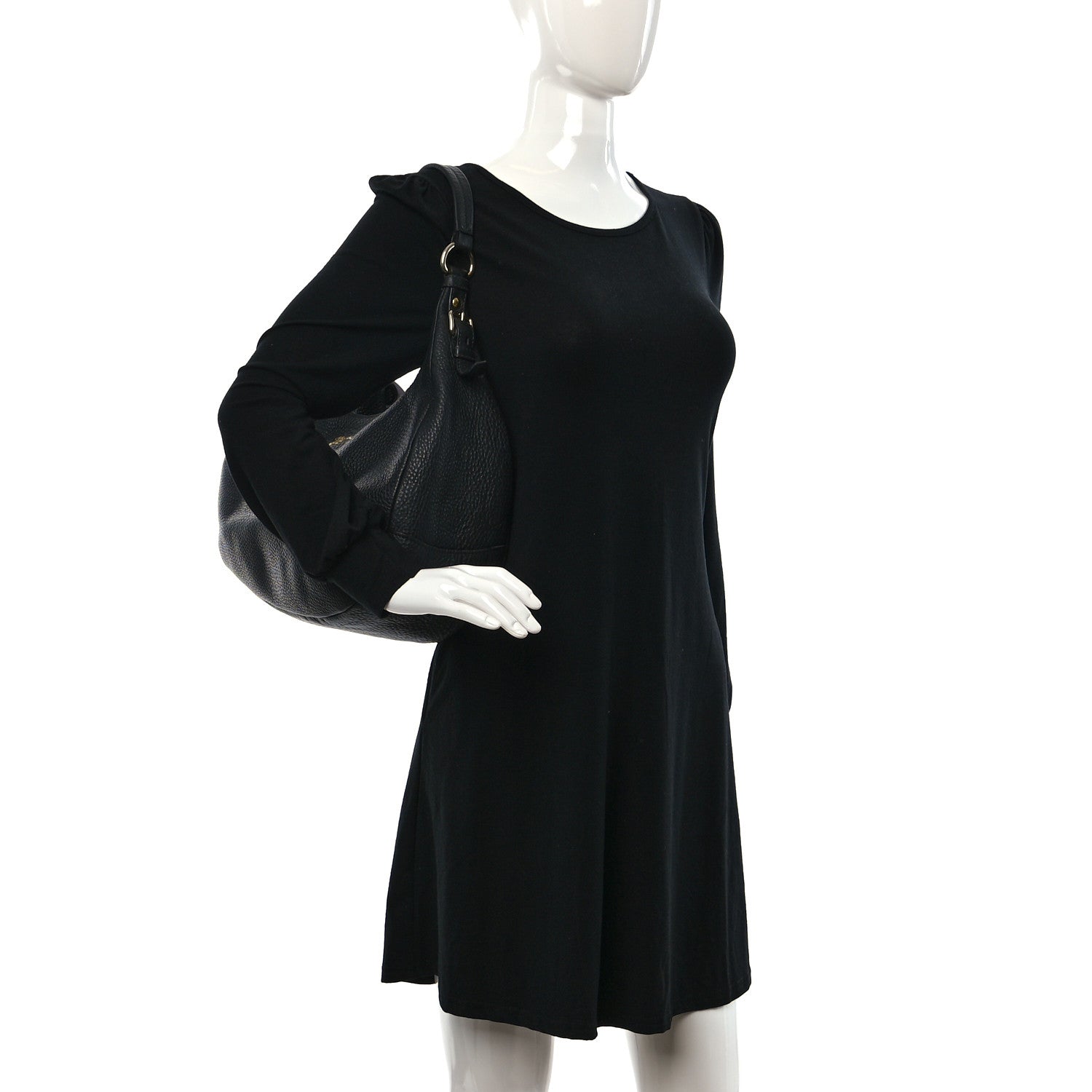 Prada Vitello Daino Hobo Black 2 of 8