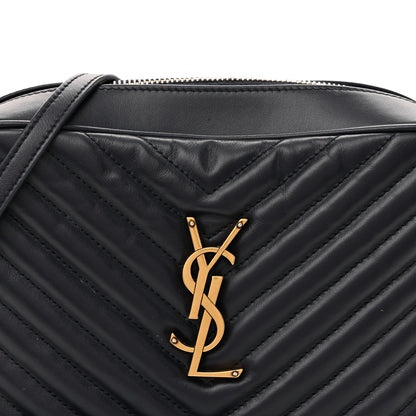 Saint Laurent Calfskin Matelasse Monogram Lou Camera Bag Deep Marine 7 of 11