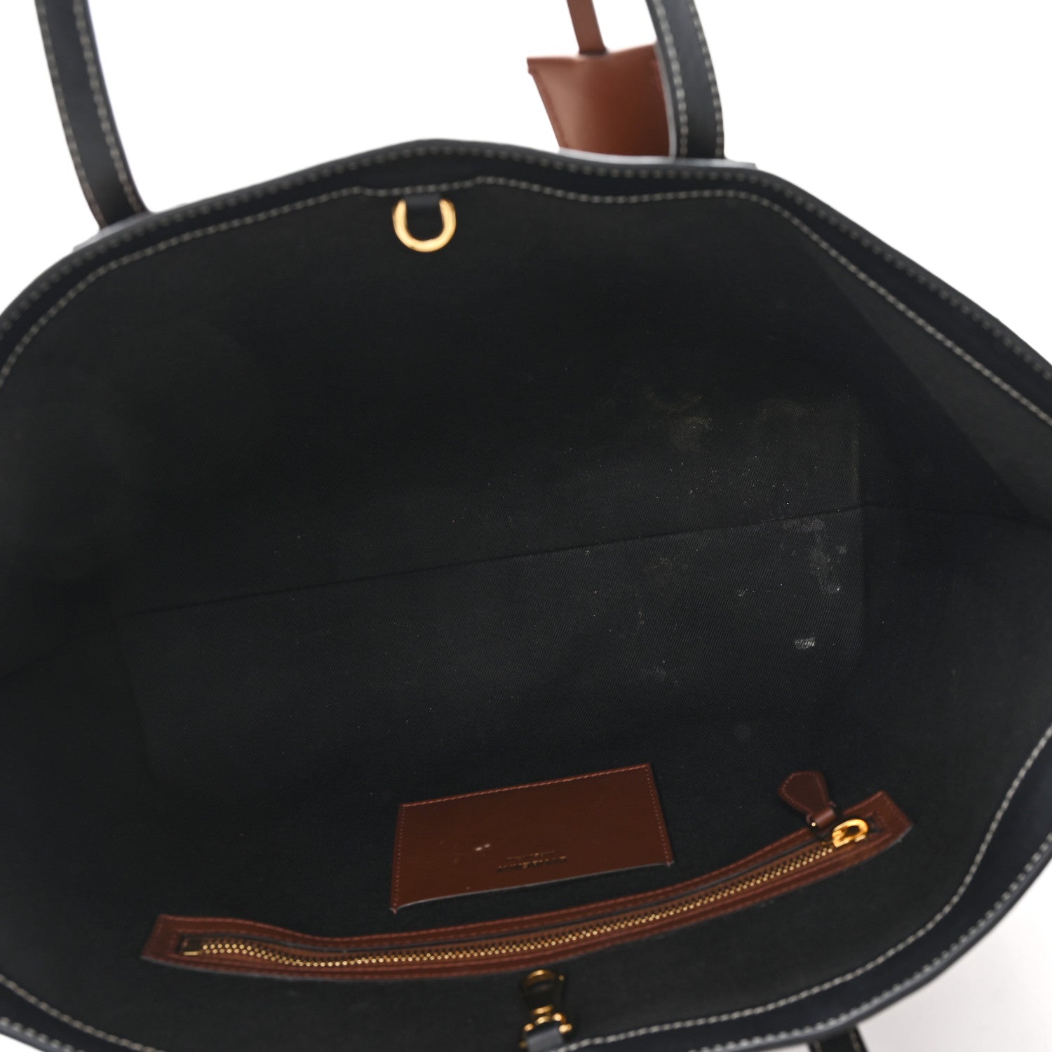 Burberry E-Canvas Check Medium Soft TB Tote Dark Birch Brown 5 of 9