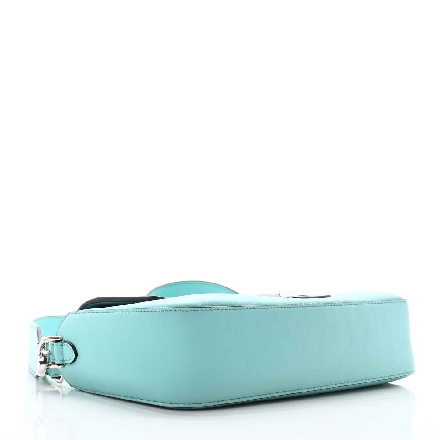 X TIFFANY Nappa Silver Baguette Blue Tiffany Silver