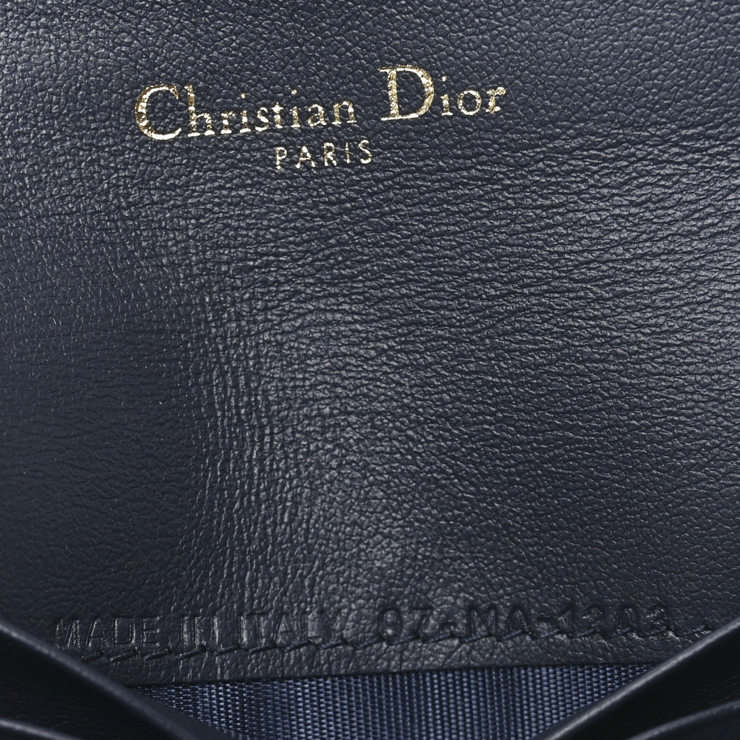 Christian Dior Oblique Saddle Card Holder Blue 7 of 7