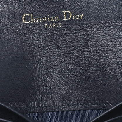 Christian Dior Oblique Saddle Card Holder Blue 7 of 7