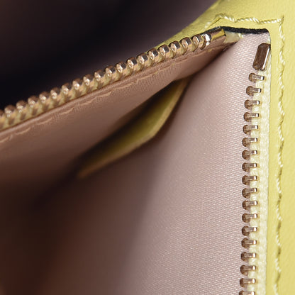 Valentino Garavani Nappa Monochrome Rockstud Wristlet Clutch Soft Yellow 7 of 11