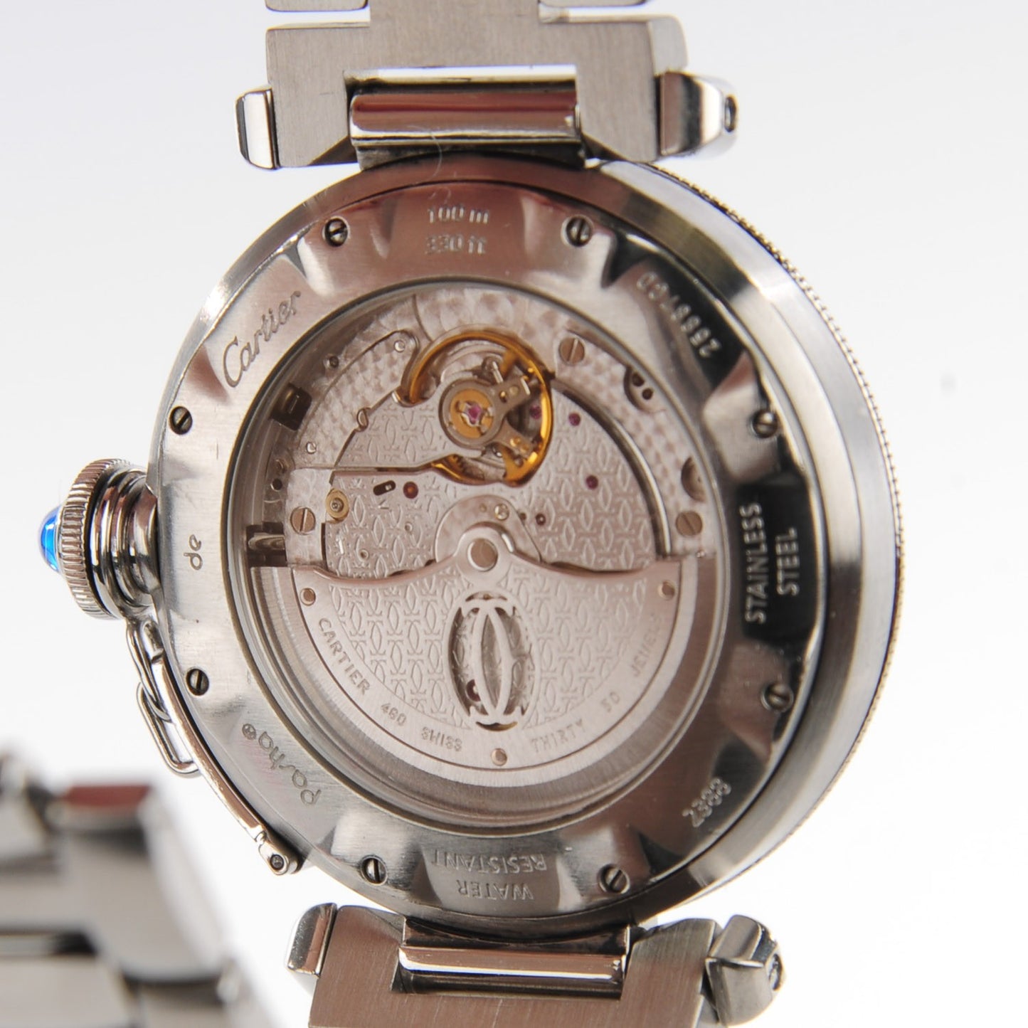 Stainless Steel 38mm Pasha C GMT Chronograph Automatic Watch