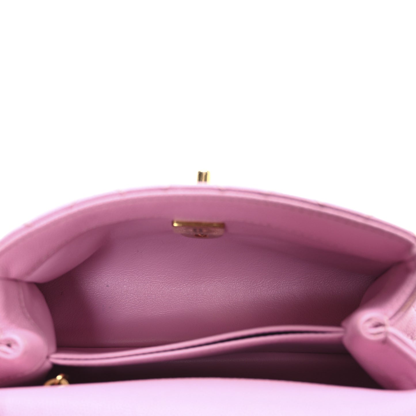 Caviar Quilted Extra Mini Coco Chain Handle Flap Pink