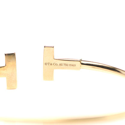 Tiffany 18K Yellow Gold T Wire Bracelet 4 of 5