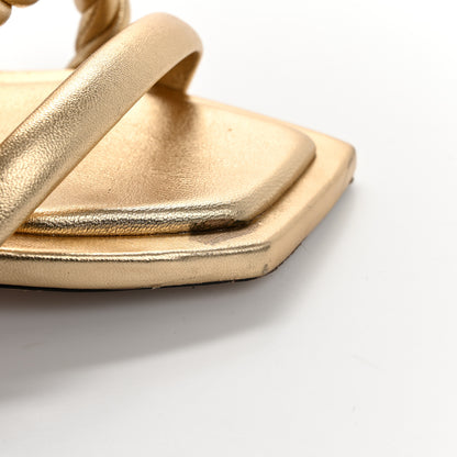 Jimmy Choo Metallic Nappa Diosa 90 Sandals 36 Gold 11 of 13