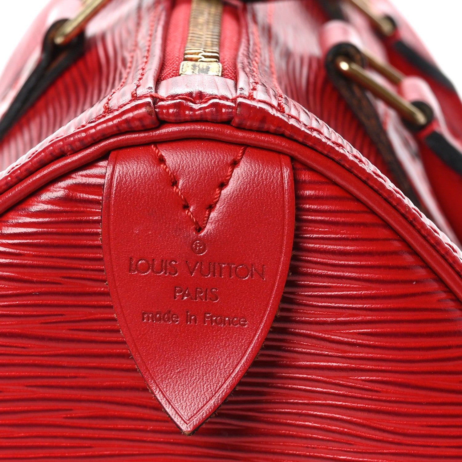 Louis Vuitton Epi Speedy 25 Castillan Red 7 of 13