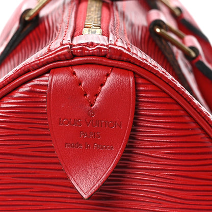 Louis Vuitton Epi Speedy 25 Castillan Red 7 of 13