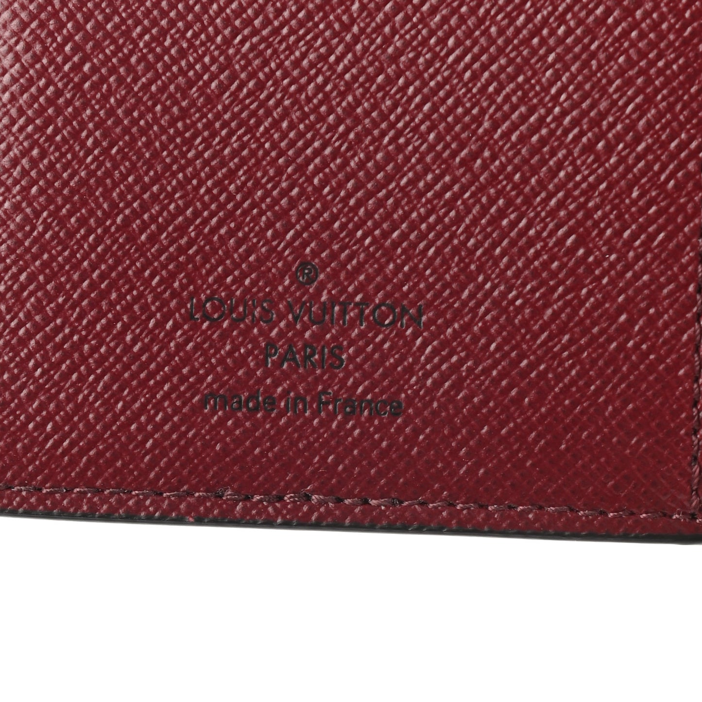 Damier Ebene Juliette Wallet Bordeaux Black